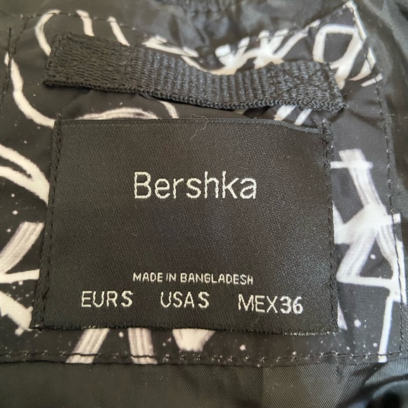 BERSHKA Graffiti-tagging design bomber jacket - Picture 6 of 6